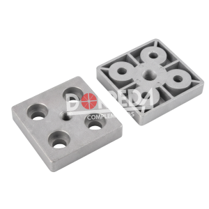 Placa final alu plata